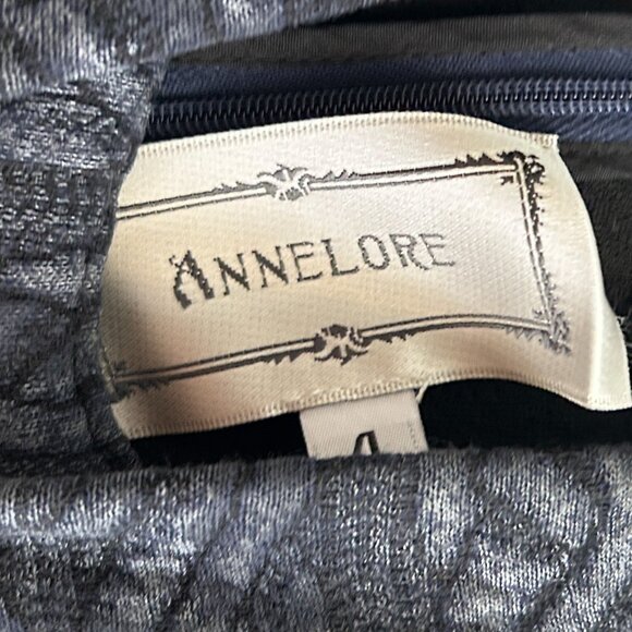 ANNELORE Textured Jacquard Mini Dress with Mock Neck & Sculpted Pockets - Picture 9 of 9